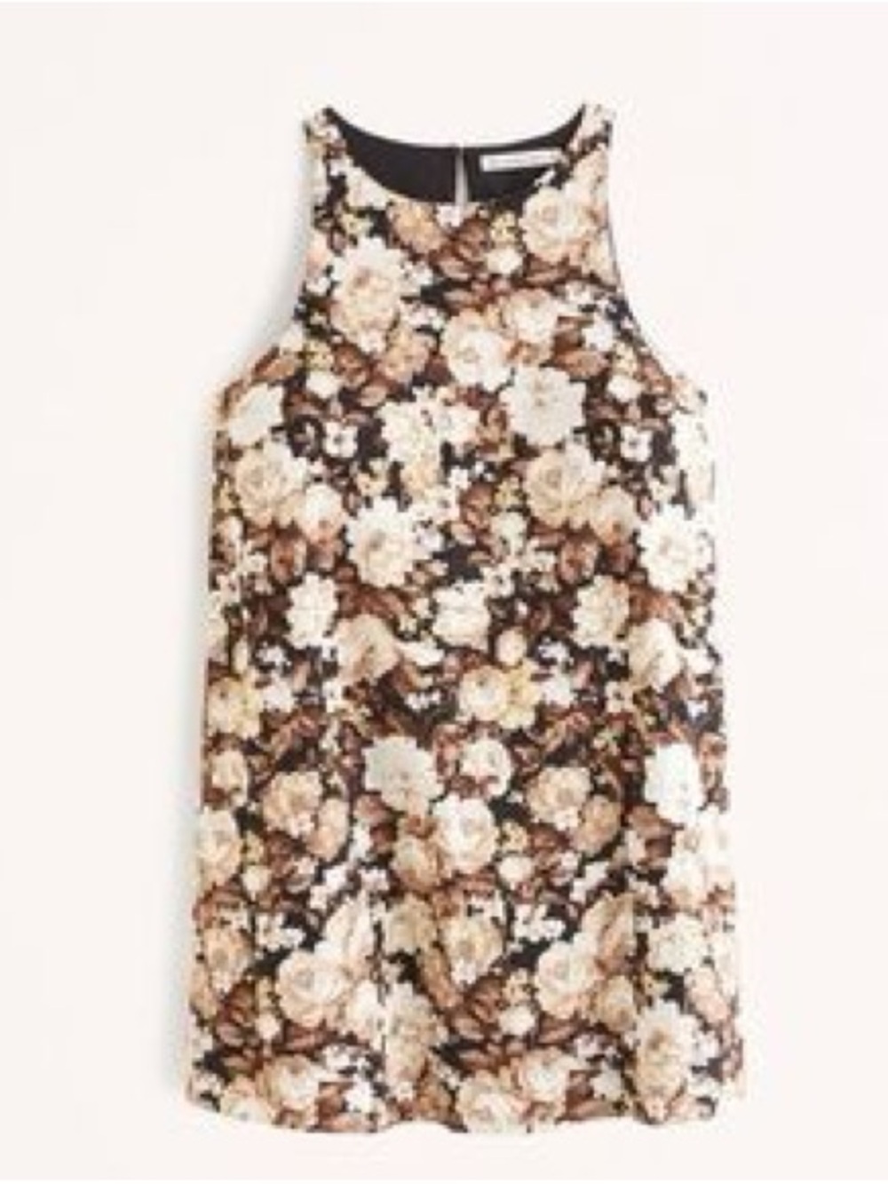 Abercrombie & Fitch high neck linen blend mini dress
